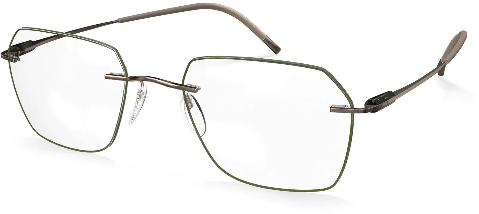 Silhouette Purist Color Groove Demo Rimless 5561 Eyeglasses - view 124